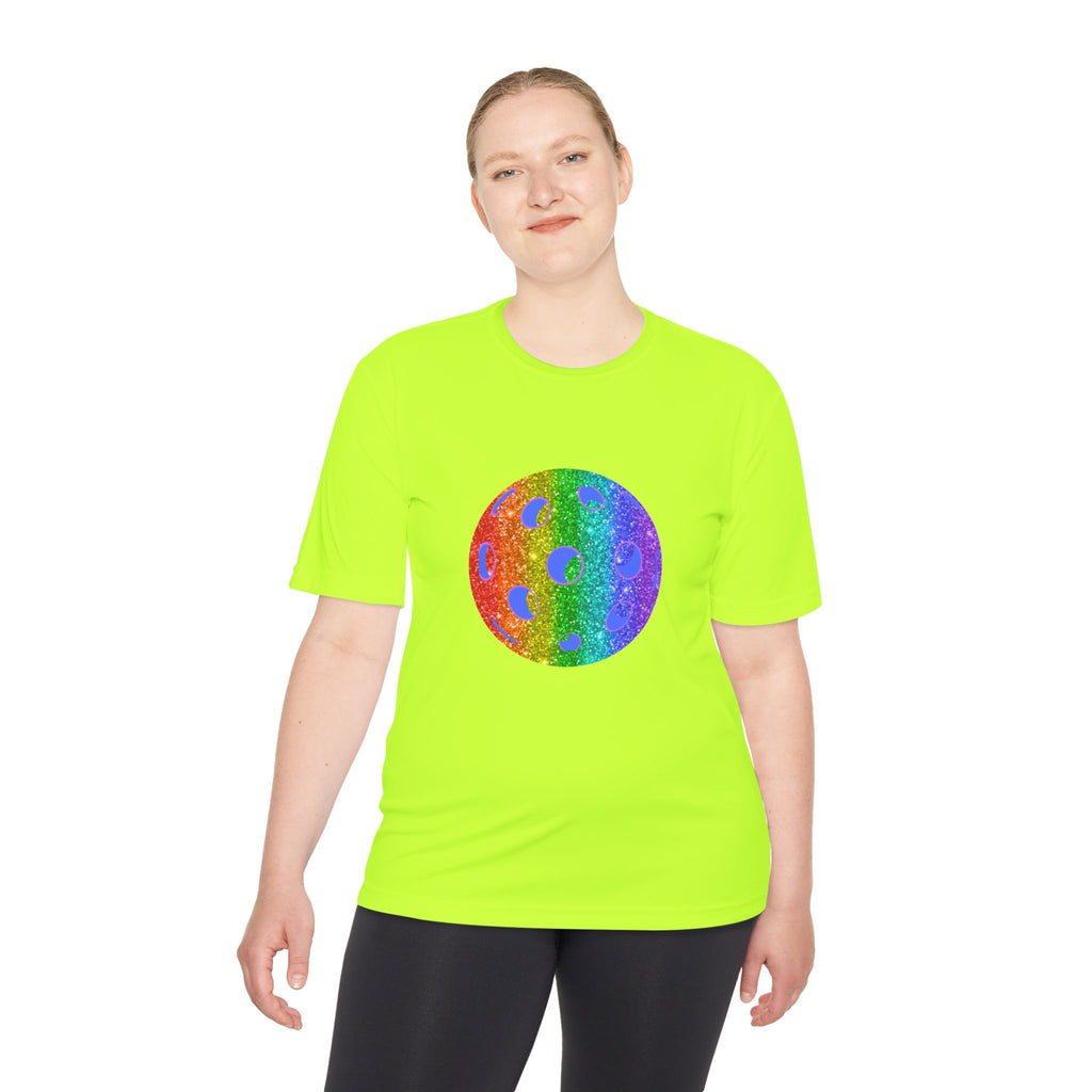 Sparkle Loud and Proud Moisture Wicking Pride T-shirt | Pickleball Tee for Men & Women | Gift for the LGBTQ2 Community