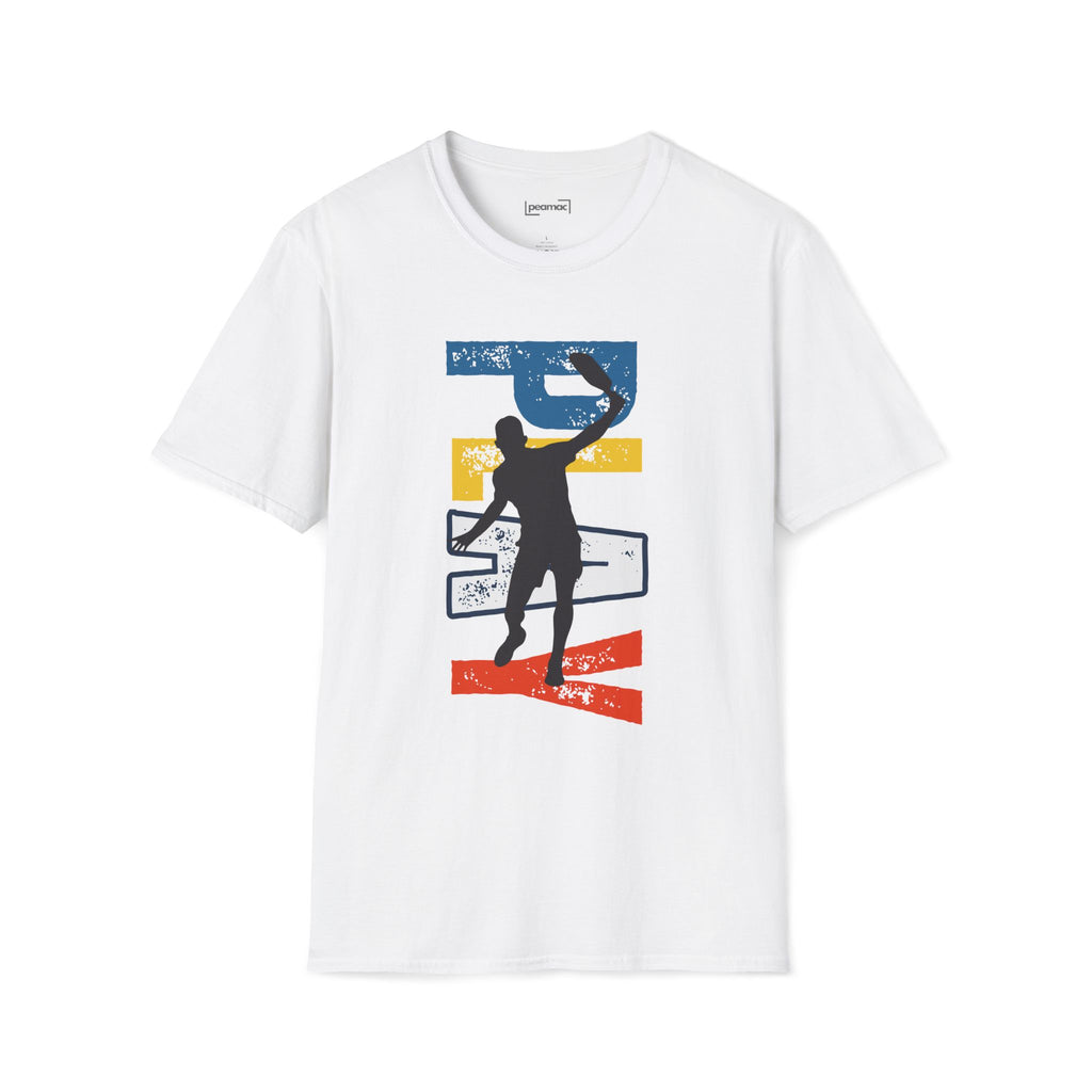 Dynamic Pickleball Action Tee | Unisex Soft T-Shirt | Relaxed Fit | Lightweight Activewear | Gift for Men & Women