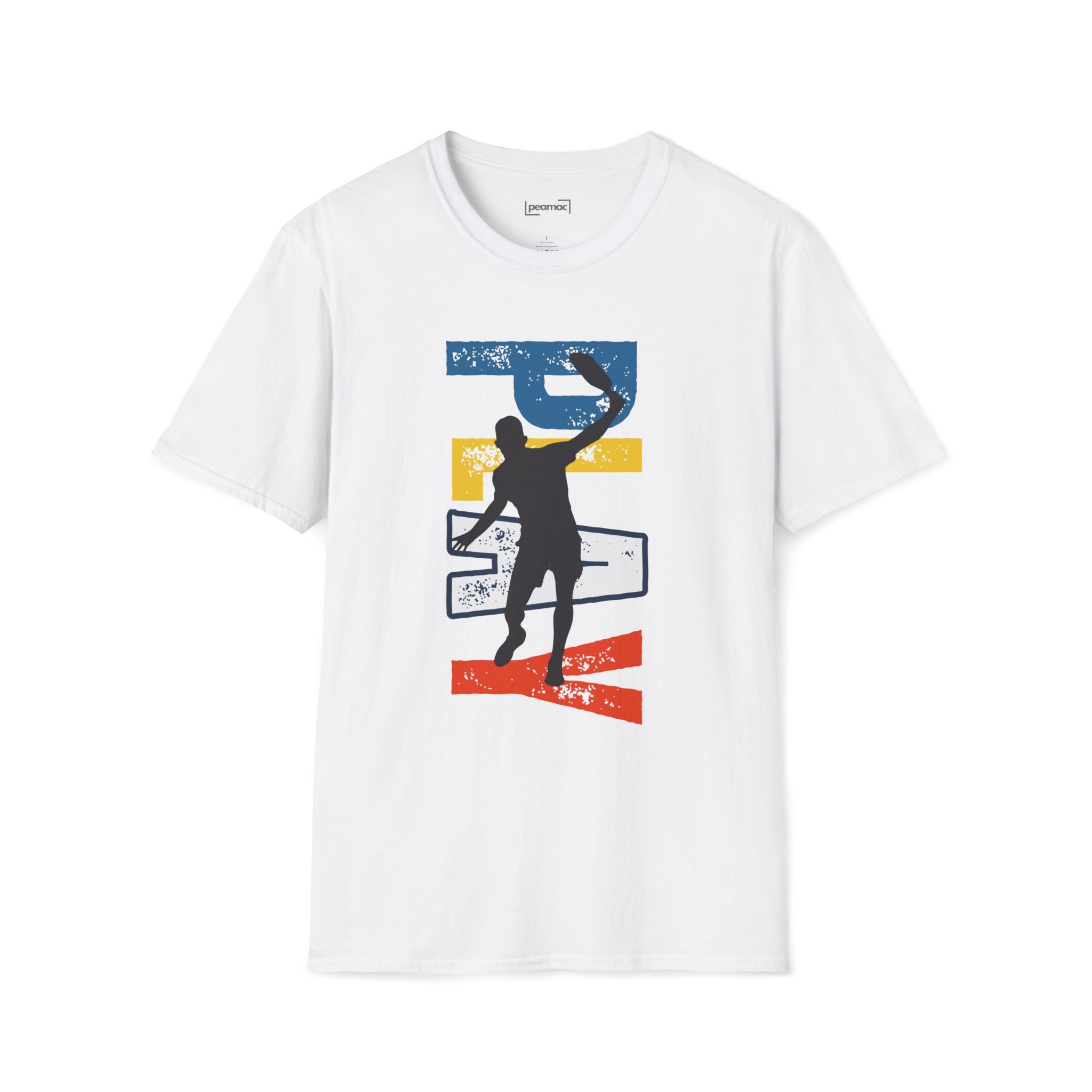 Dynamic Pickleball Action Tee | Unisex Soft T-Shirt | Relaxed Fit | Lightweight Activewear | Gift for Men & Women
