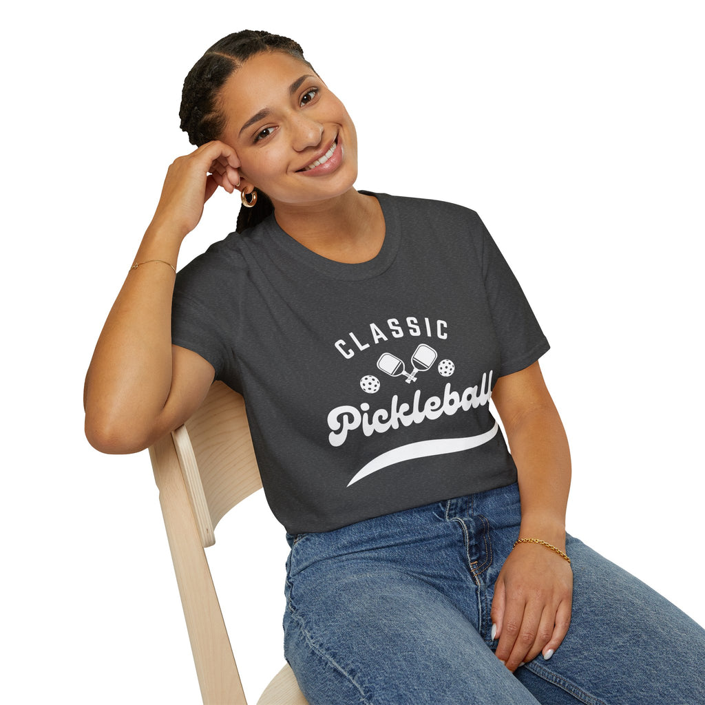 Classic Pickleball Unisex T-shirt | Relaxed Fit, Soft & Comfy Tee | Lightweight Activewear | Player Gift