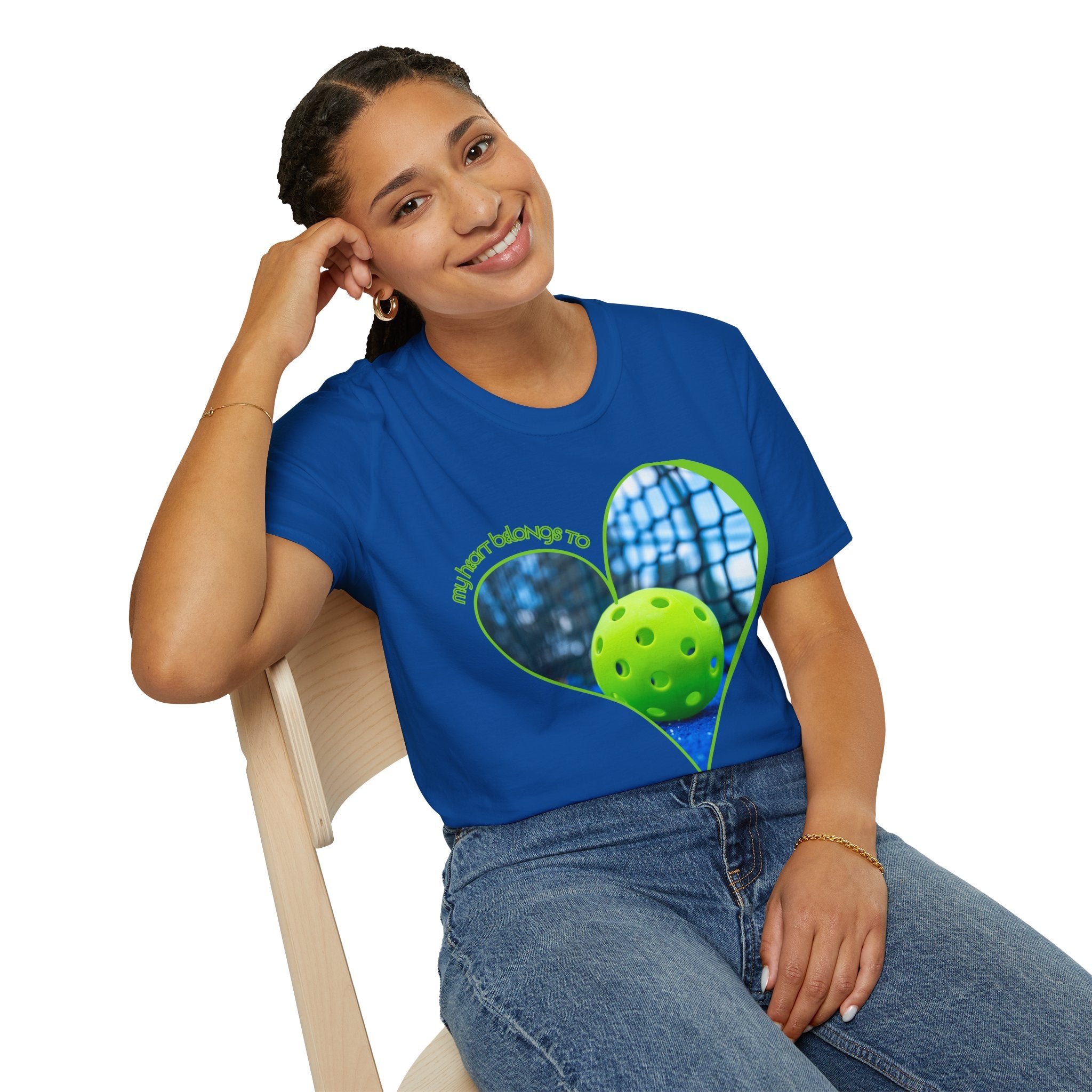 Relaxed Fit, Moisture Wicking Performance Tee | My Heart Belongs To Pickleball | Unisex T-Shirt, Lightweight Activewear