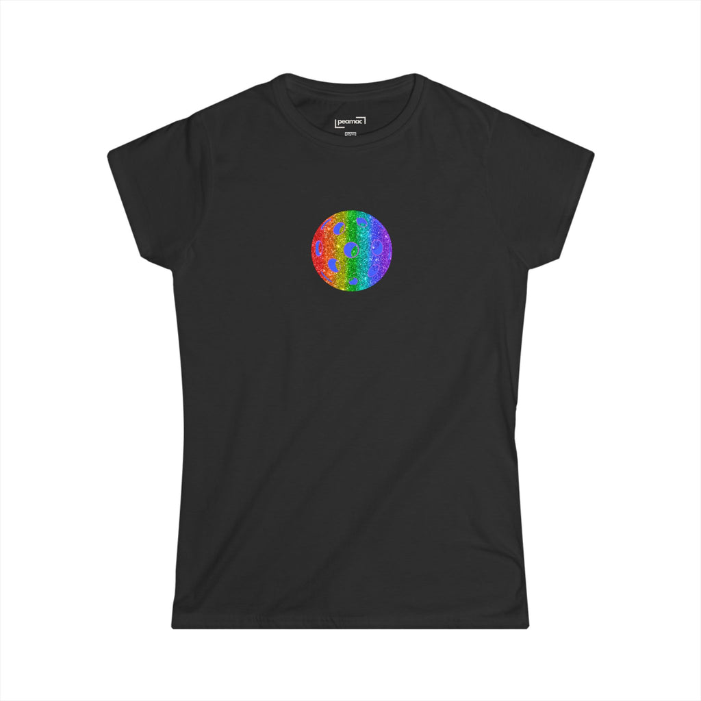Sparkle Loud and Proud Pickleball Women's Softstyle Tee LGBTQ2