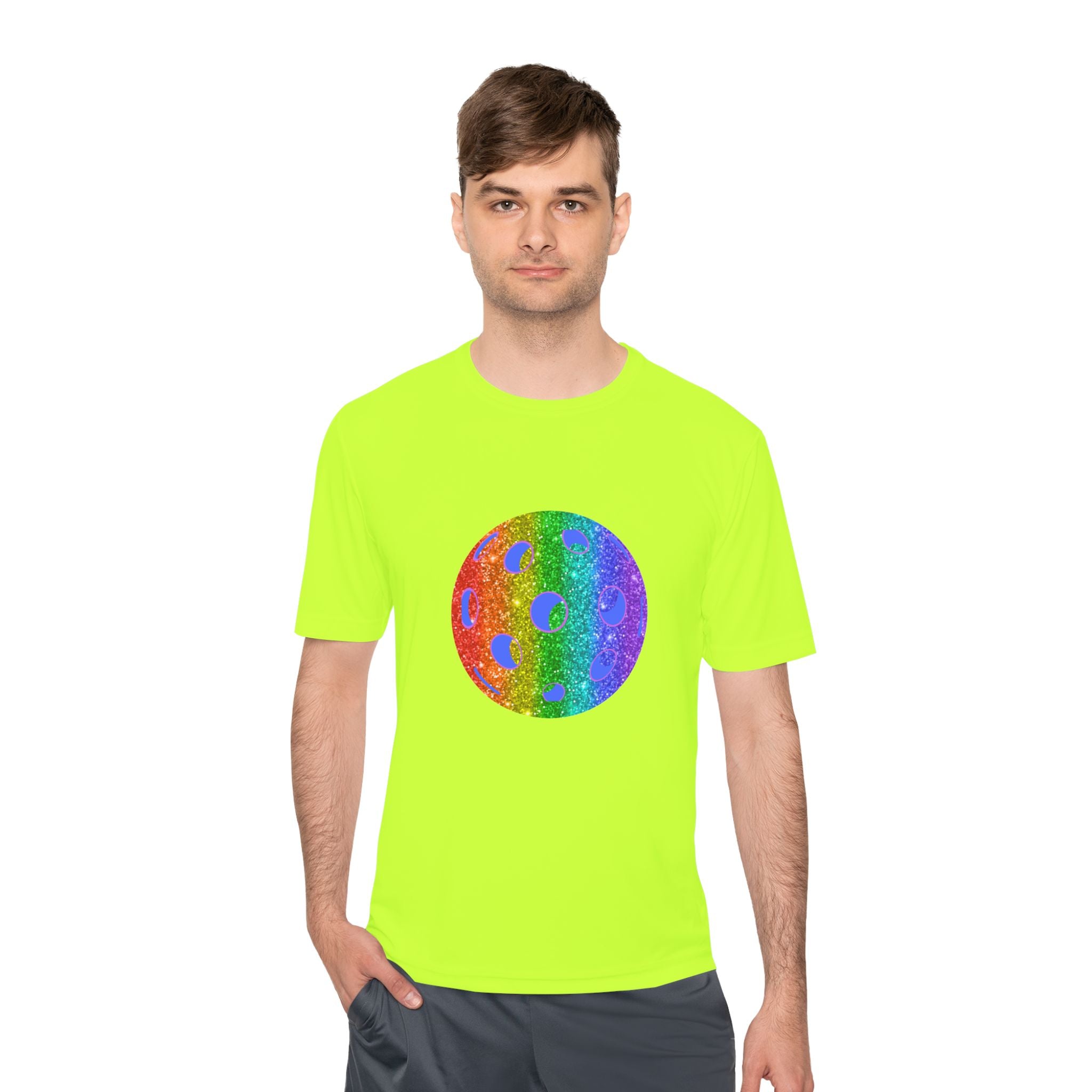 Sparkle Loud and Proud Moisture Wicking Pride T-shirt | Pickleball Tee for Men & Women | Gift for the LGBTQ2 Community