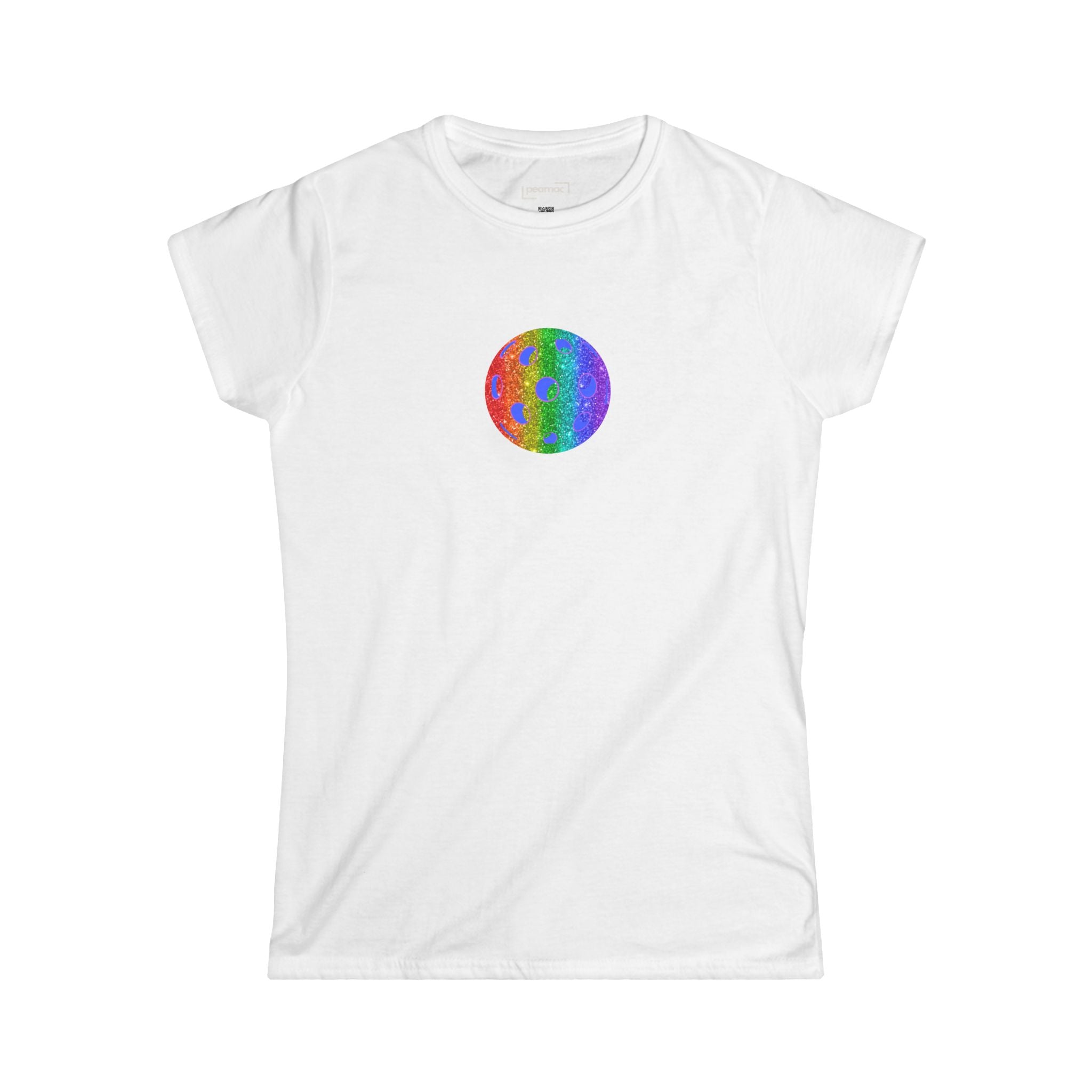 Sparkle Loud and Proud Pickleball Women's Softstyle Tee LGBTQ2
