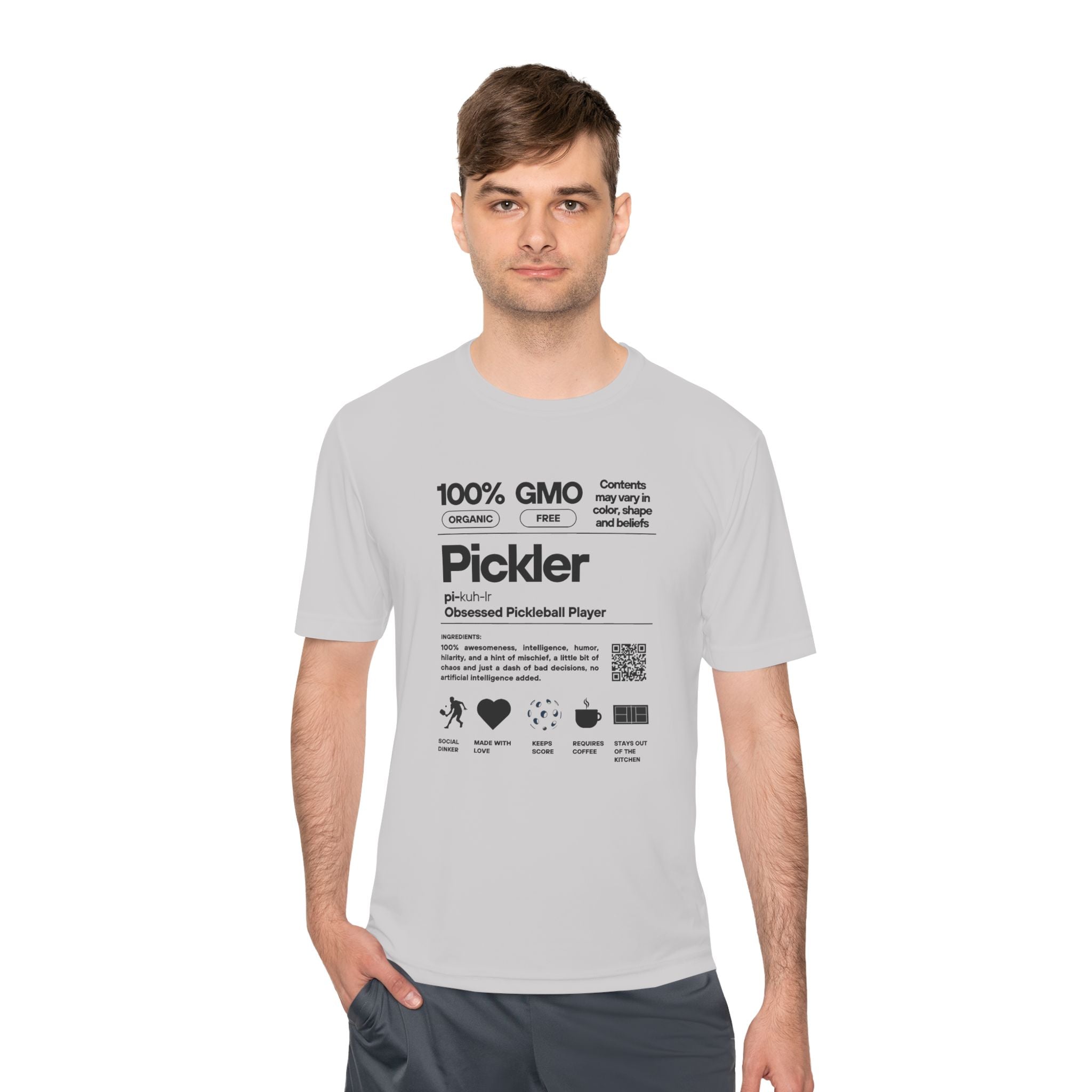 Moisture Wicking Performance Pickleball Tee | Pickler Funny Definitions | Relaxed Fit T-Shirt | Lightweight Activewear