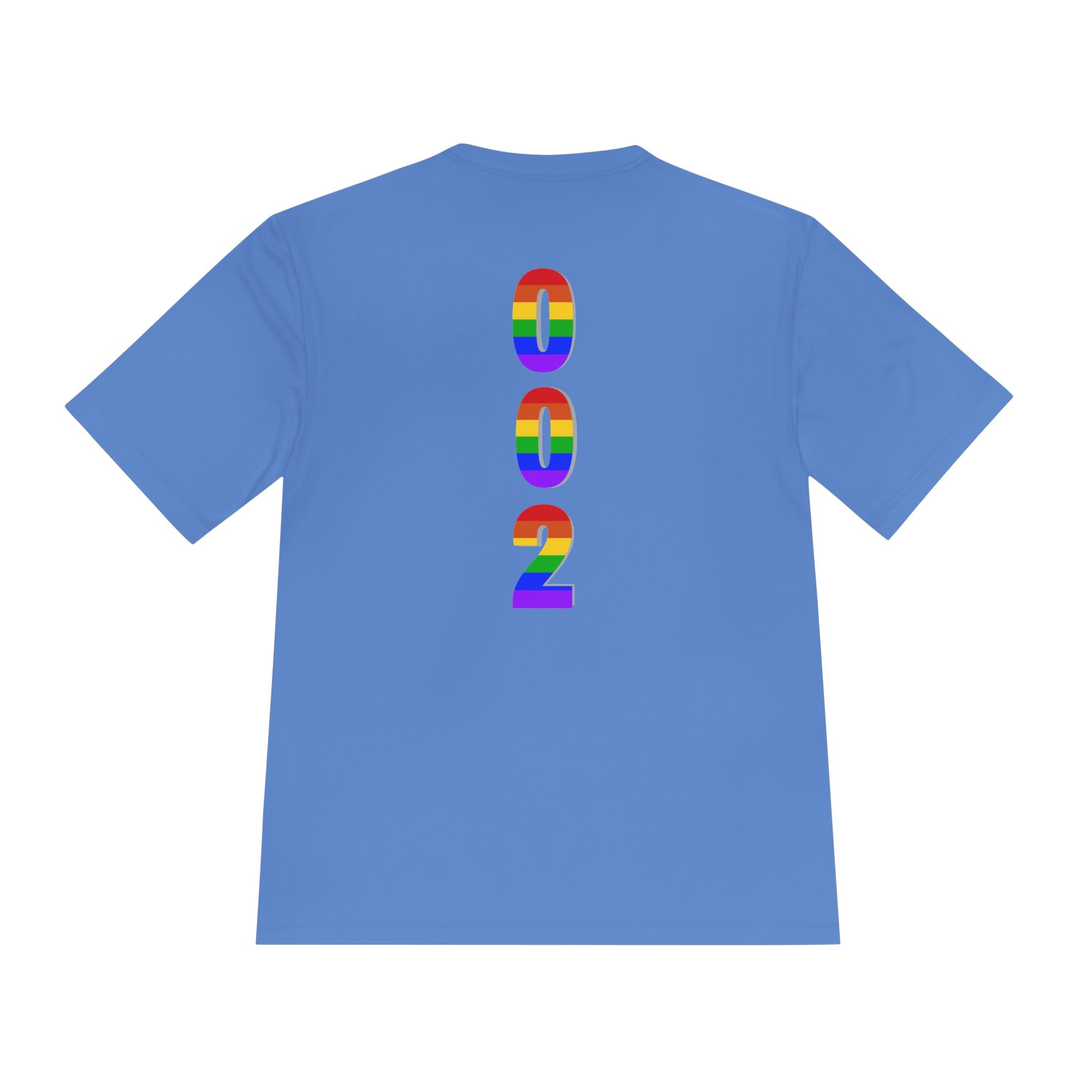 002 Rainbow Pickleball Pride T-Shirt  | Moisture Wicking Performance Tee | LGBTQ2 Edition | Gift for Men & Women
