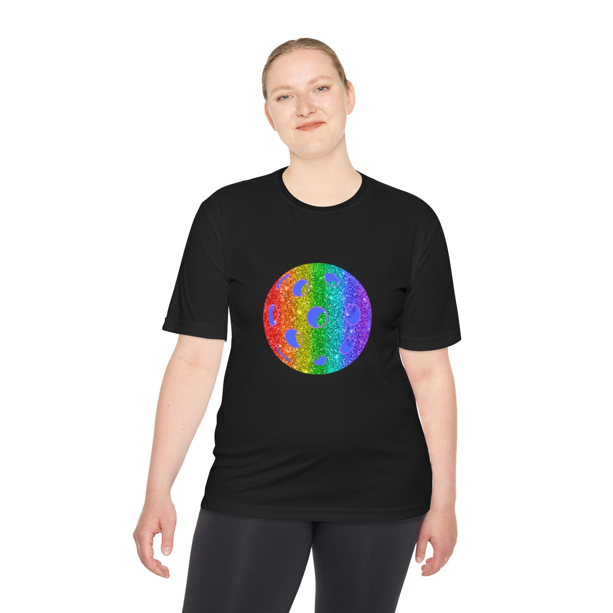 Sparkle Loud and Proud Moisture Wicking Pride T-shirt | Pickleball Tee for Men & Women | Gift for the LGBTQ2 Community