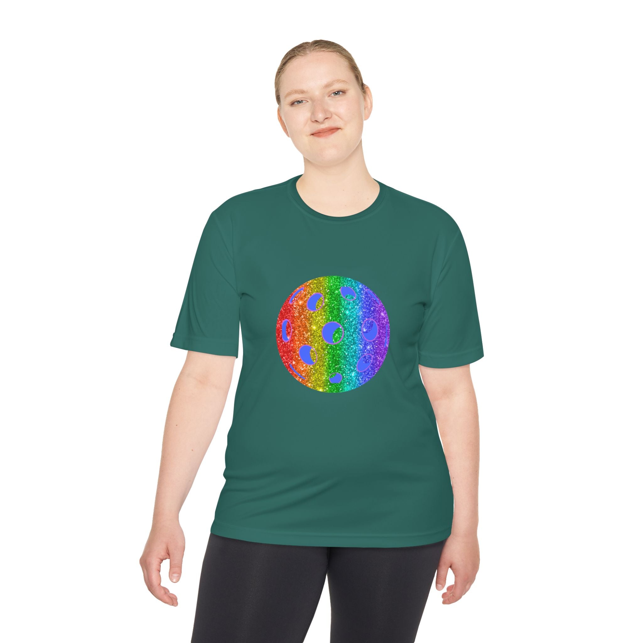 Sparkle Loud and Proud Moisture Wicking Pride T-shirt | Pickleball Tee for Men & Women | Gift for the LGBTQ2 Community
