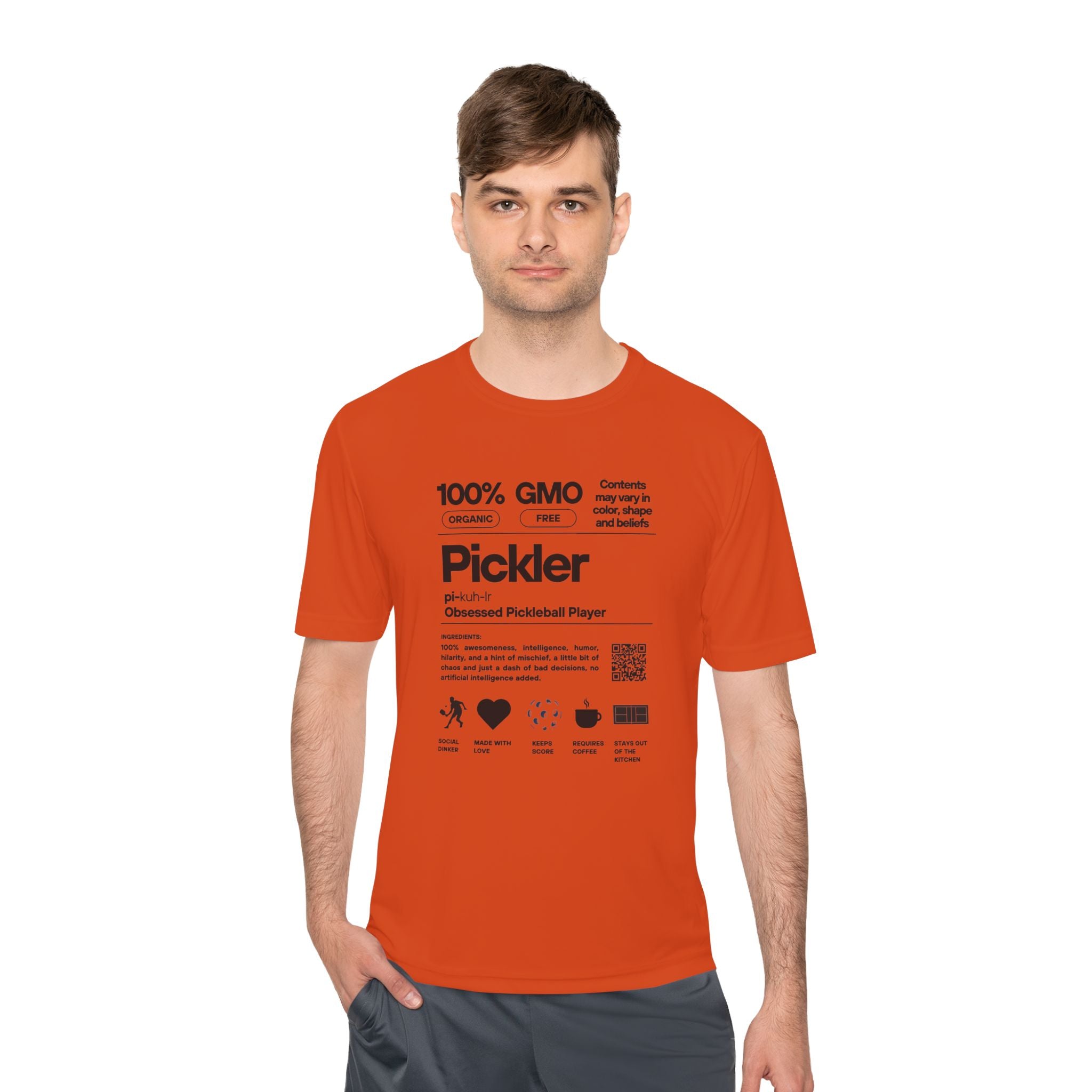 Moisture Wicking Performance Pickleball Tee | Pickler Funny Definitions | Relaxed Fit T-Shirt | Lightweight Activewear