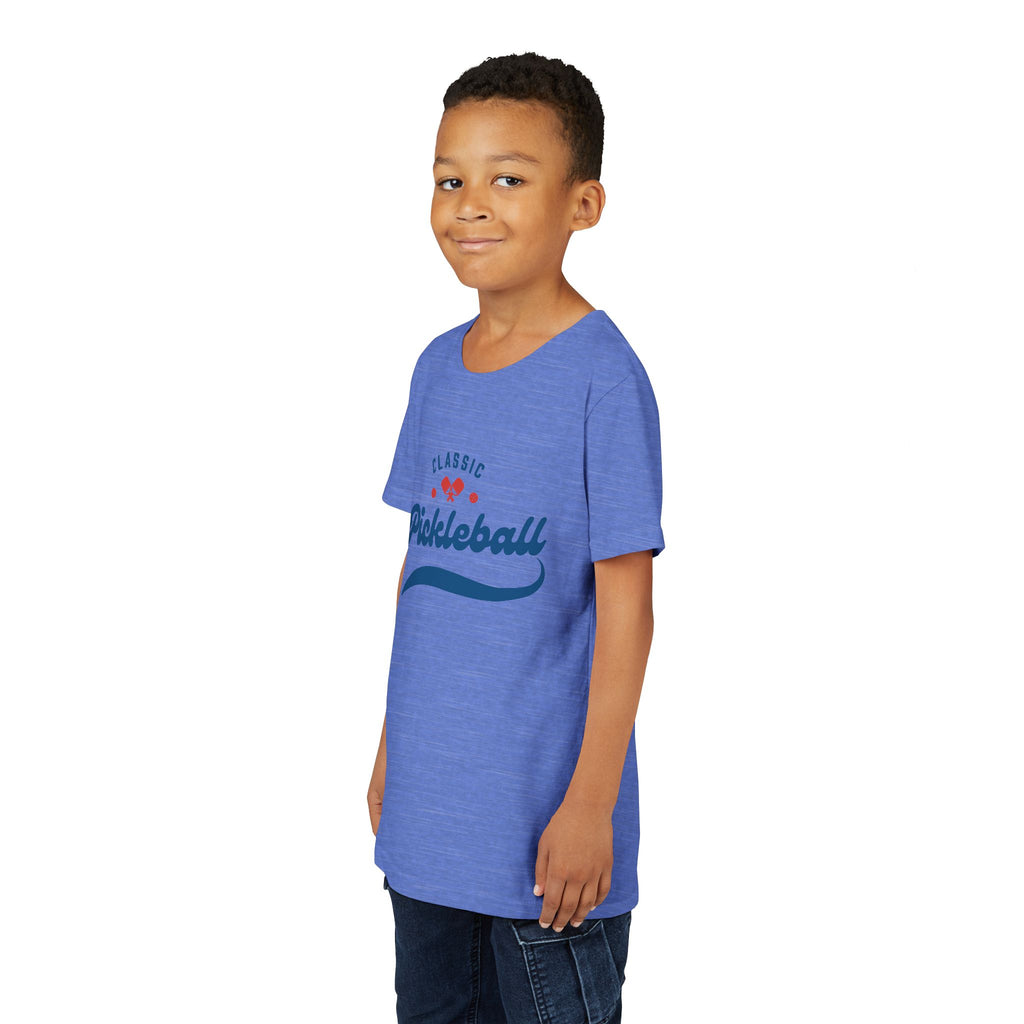 Youth Retro Classic Pickleball T-Shirt | Kids Sports Tee for Boys & Girls | Soft & Comfy