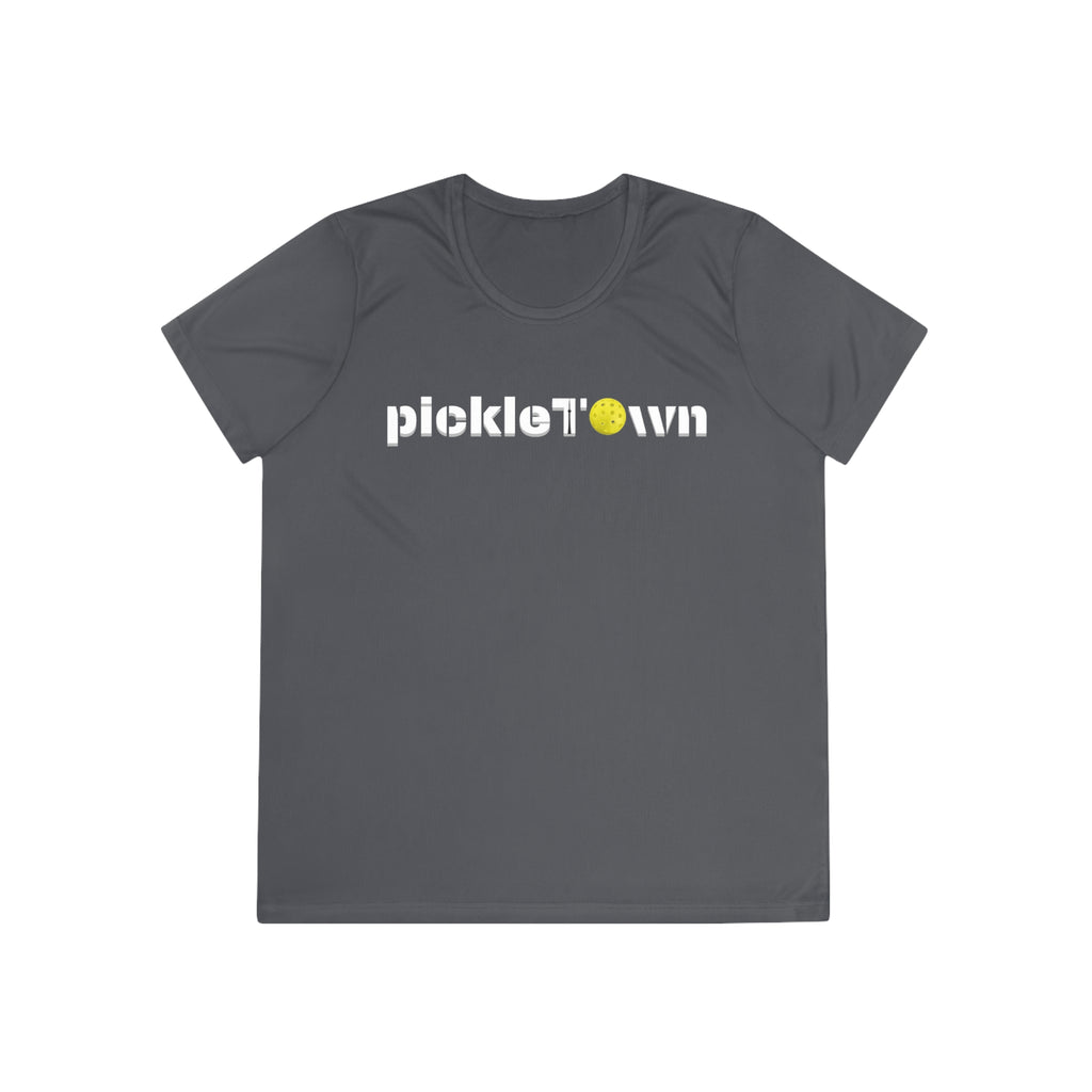 PickleTOwn T-Shirt - Toronto 6ix City Pride Pickleball Tee | CN Tower Sport Apparel Gift Women's Moisture Wicking Shirt