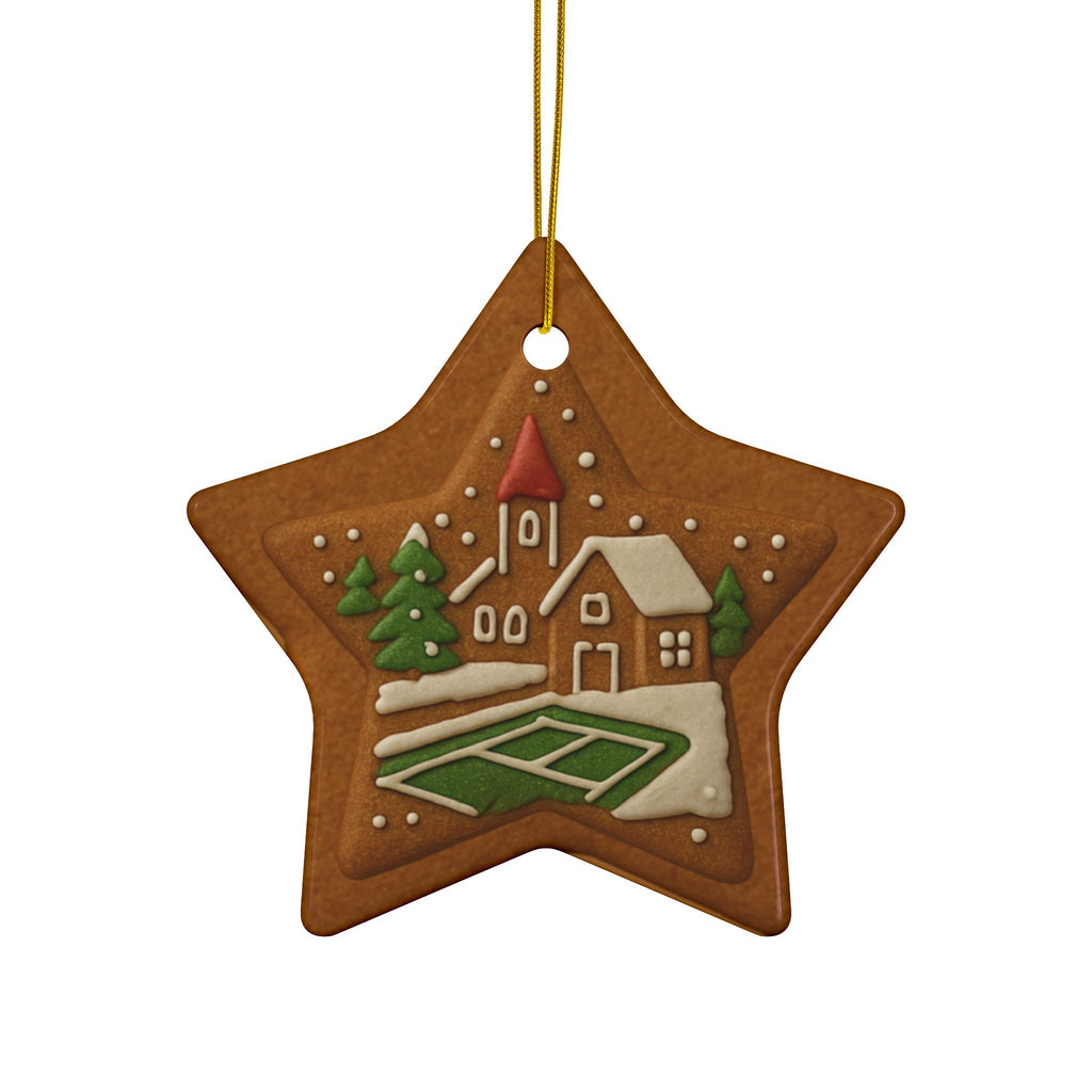 Pickleball Christmas Ornaments | Decorative Gingerbread Style | Festive Holiday Decor | Gift for Pickler Friends & Family